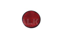 10 ST.RUNDE RÜCKSTRAHLER F/KLEBEBEFESTIGUNG ROT ø70MM