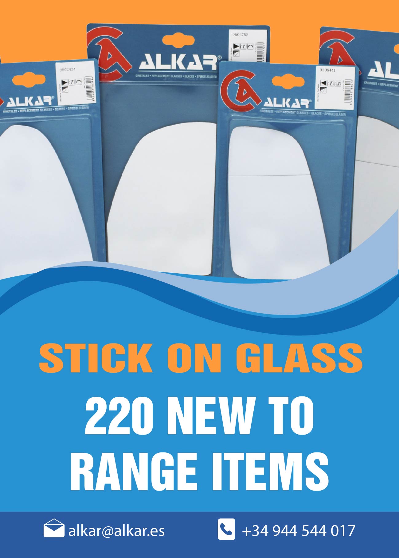 GLASS STICKERS: 220 NEW REFERENCES