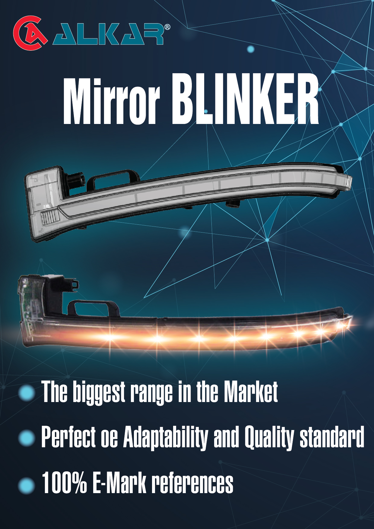 ALKAR STRENGHTS ITS GLOBAL MIRROR BLINKERS RANGE OFFER